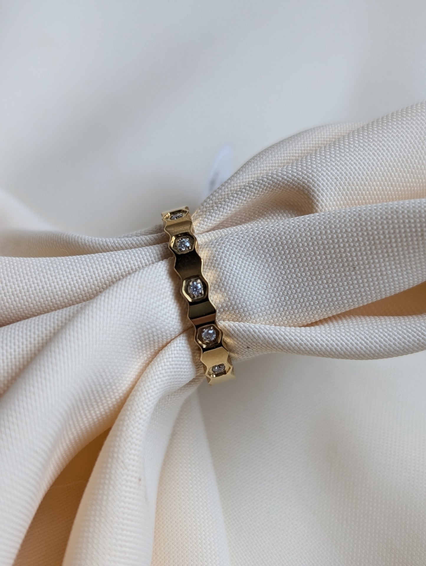 Hexagon Stone Ring