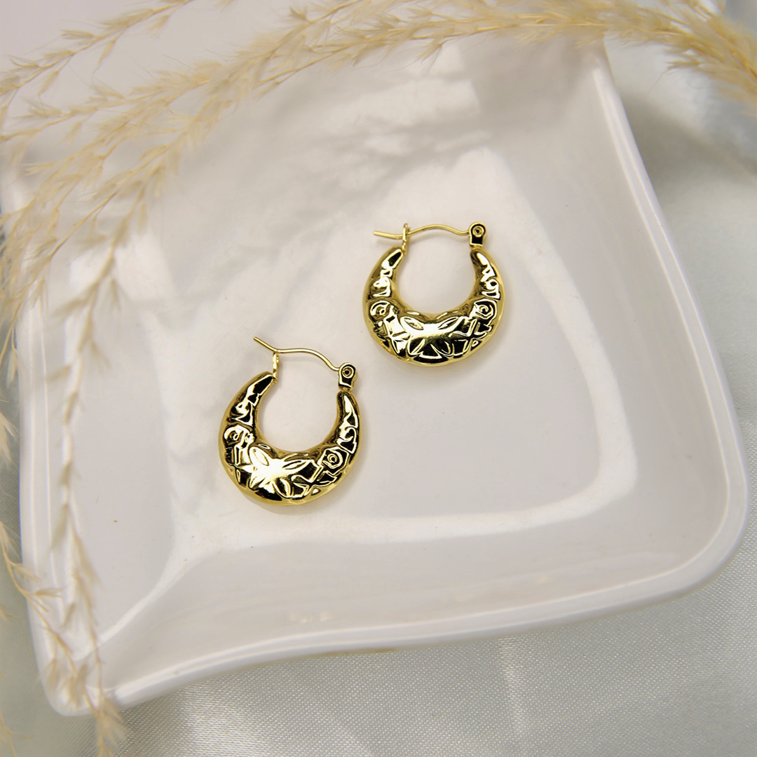 Iris Premium Hoops Earrings