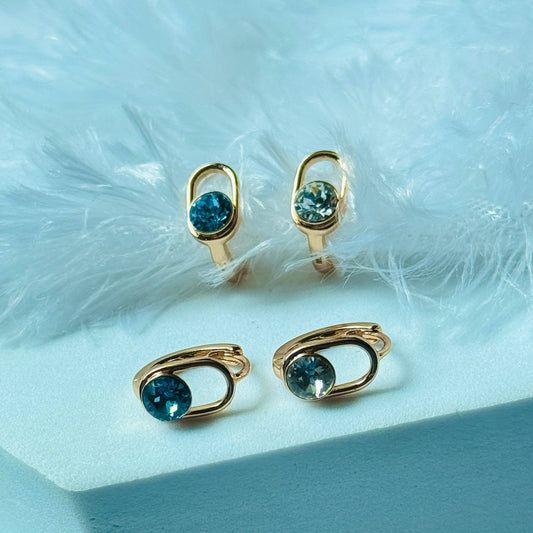 Oval Colour White and Blue