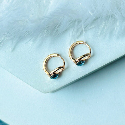 Oval Colour White and Blue