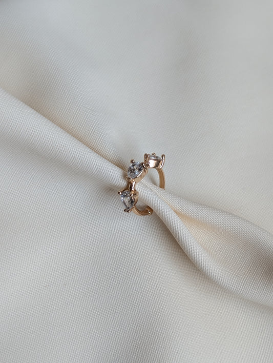 3 Oval Stone Cuff