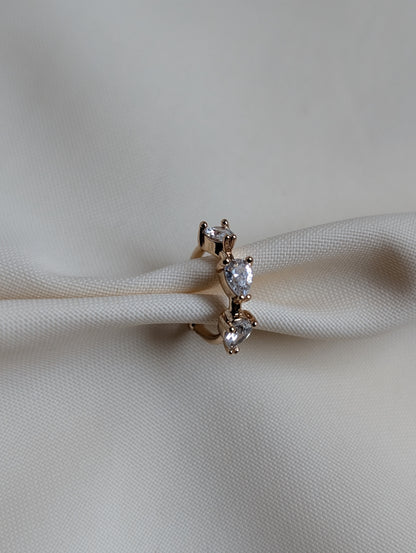 3 Oval Stone Cuff