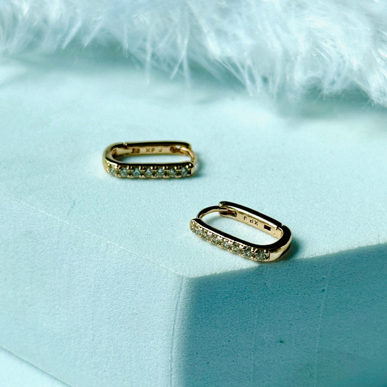 Oval Stone Earrings