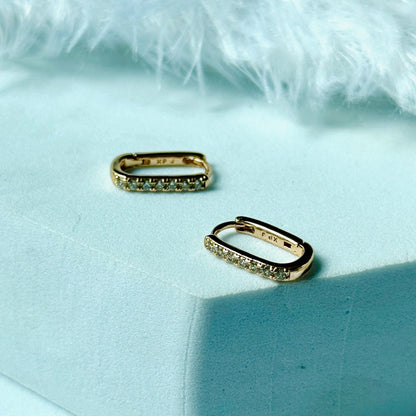 Oval Stone Earrings