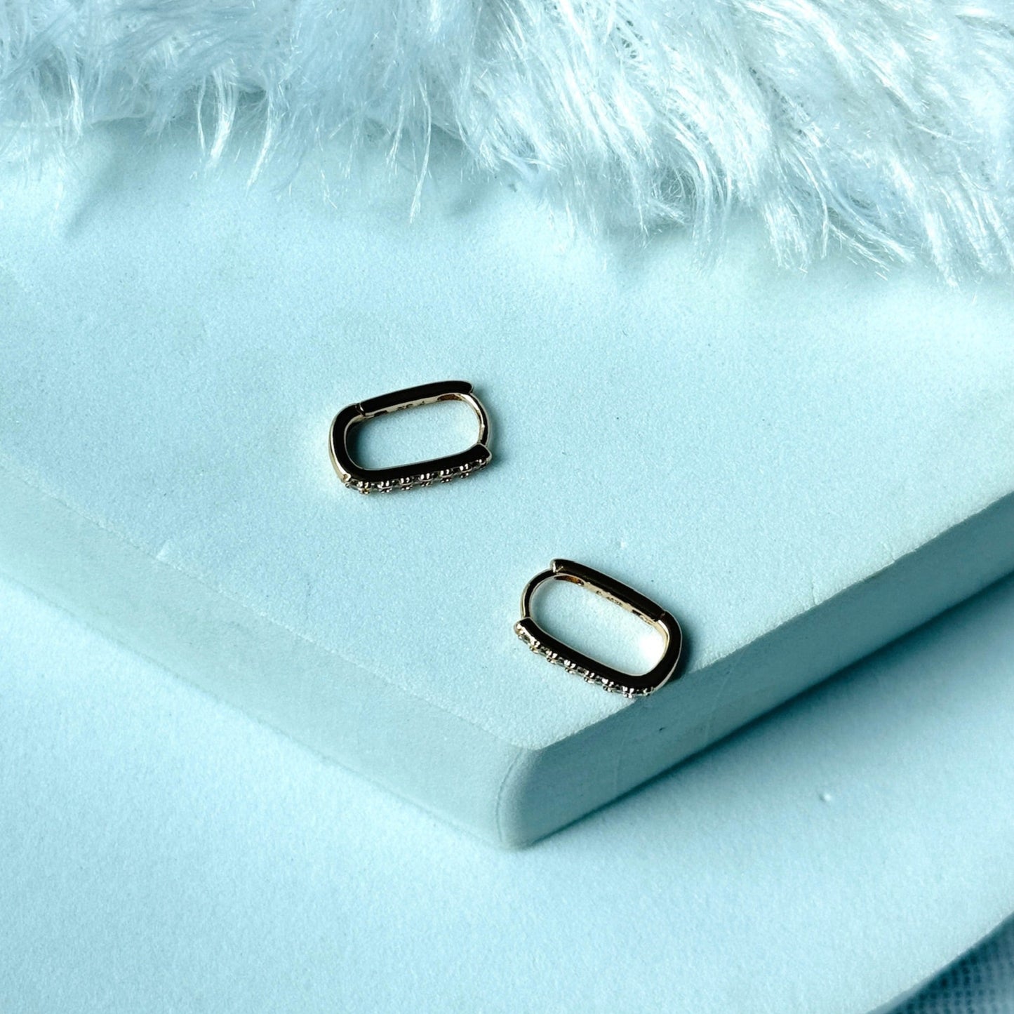 Oval Stone Earrings