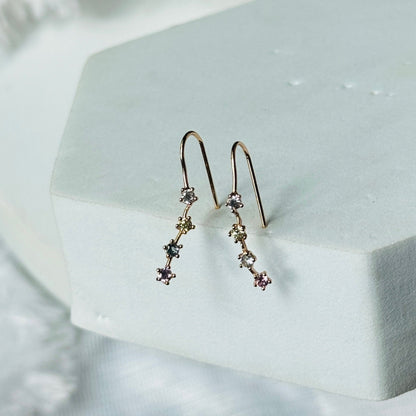 Colourful Stone Drop Earrings