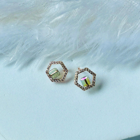 Hexagon Chrome Stud