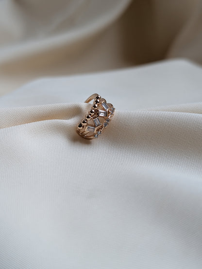 Cris Cross Stone Cuff