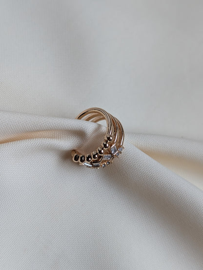 Cris Cross Stone Cuff