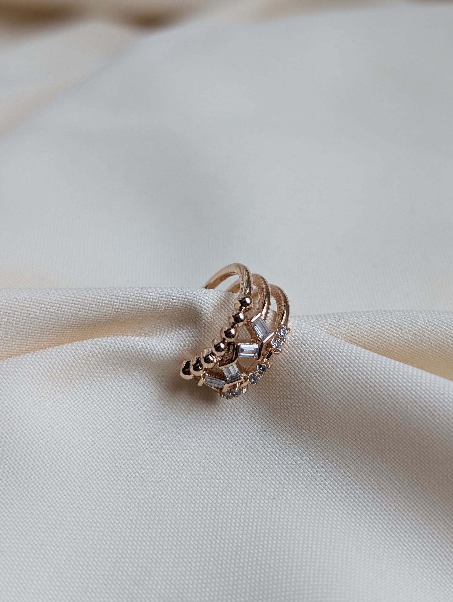 Cris Cross Stone Cuff