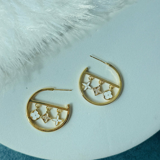 LV  Round Earring
