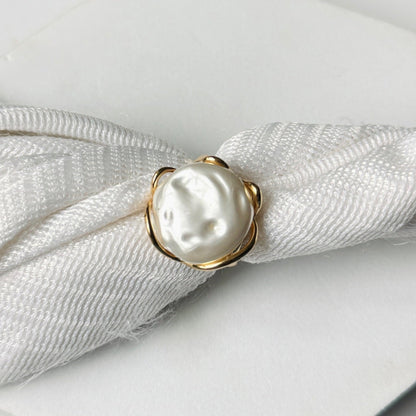 Round Pearl Ring