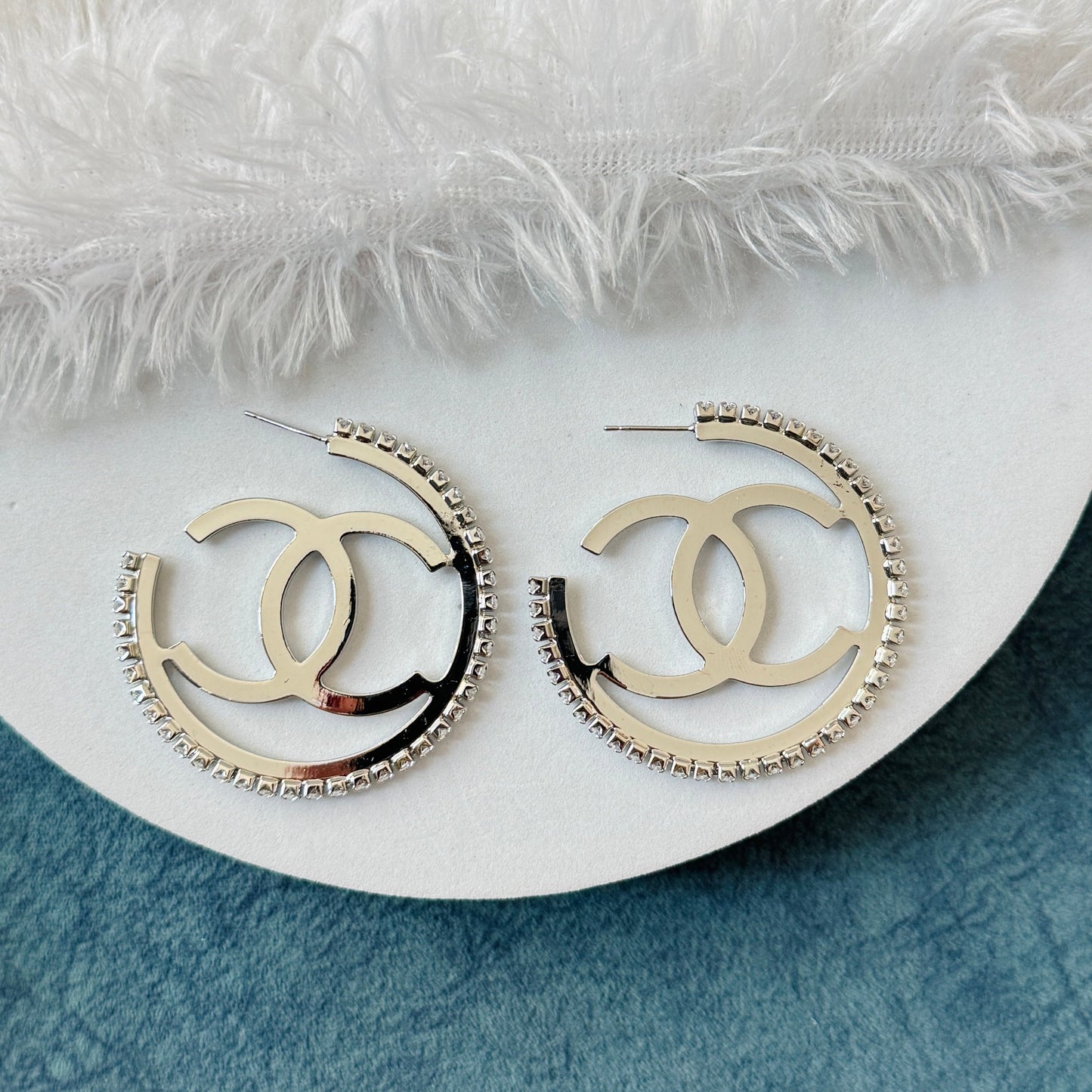 Chanel Hoop Silver (gold and silver)