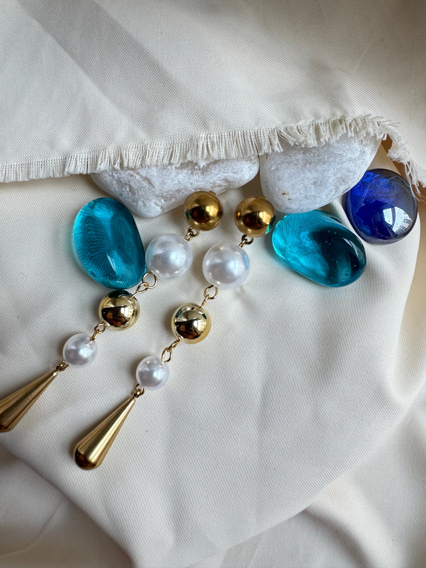 G&S Pearl Drop Earrings