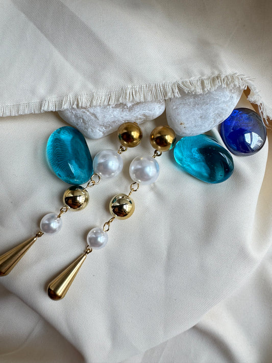 G&S Pearl Drop Earrings