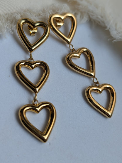 Arisyn Heart Dropping Earrings