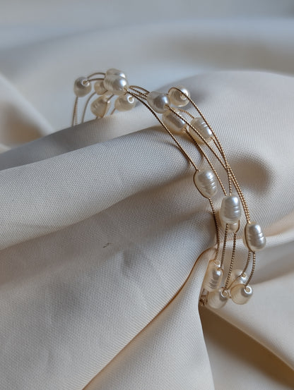 Pearl  Oval Bracelet