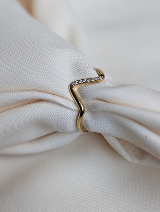 Stone Wave Ring