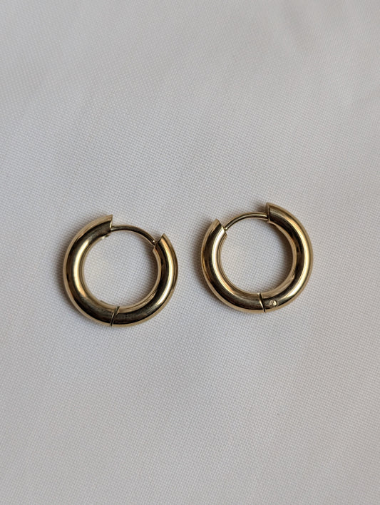 Plain Round Small Earrings