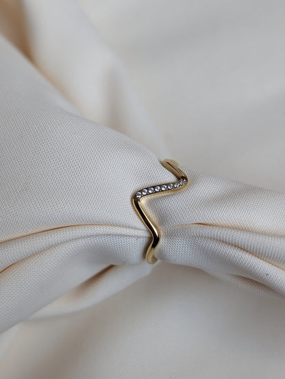 Stone Wave Ring