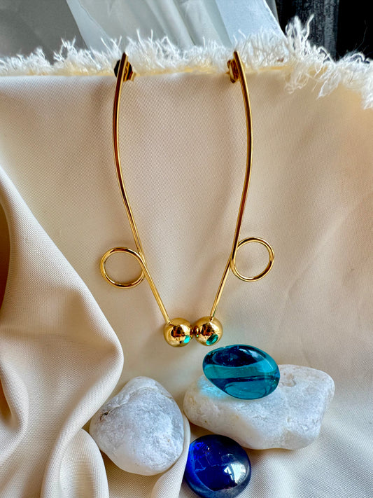 Amelix Curve Ball Earrings