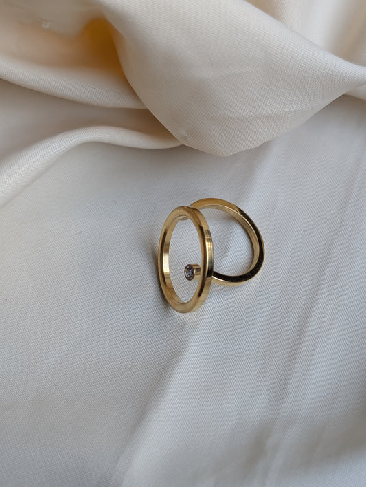 Big Round Stone Ring