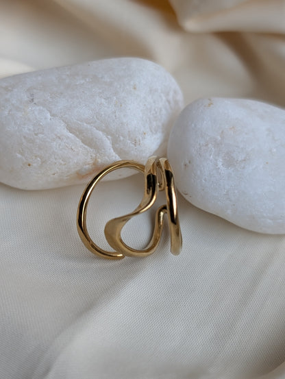 Triple Ripple Ring