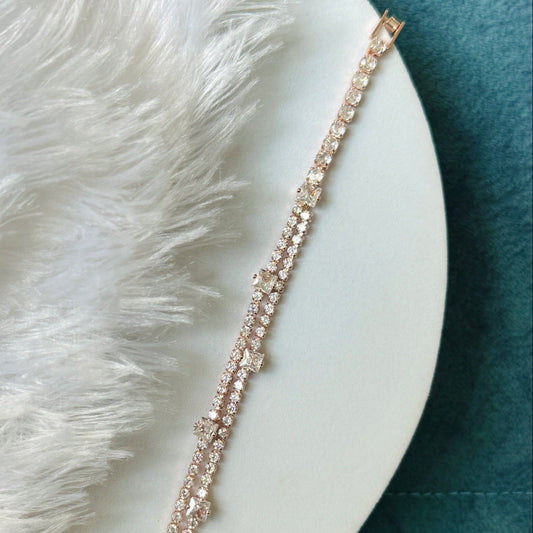 Stone 2 Layer RG Bracelet