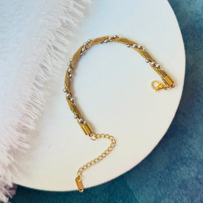 Duo Twirl G&S Bracelet