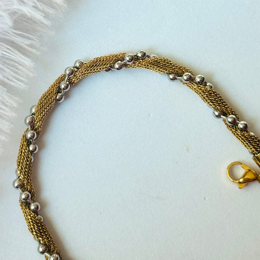 Duo Twirl G&S Bracelet