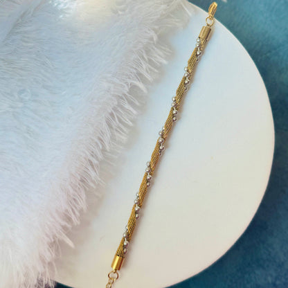 Duo Twirl G&S Bracelet