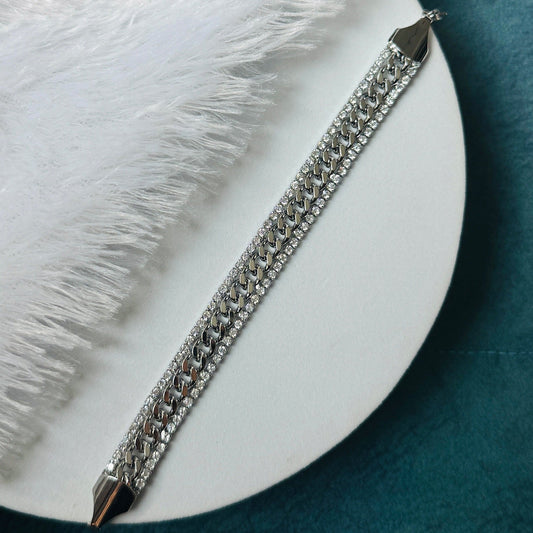 Link Stone 3 Layer Bracelet