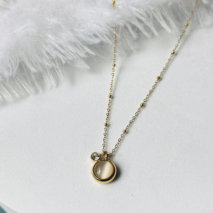 Grey Round Stone Chain