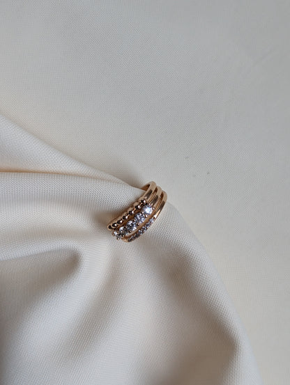 Ball Stone Line Cuff
