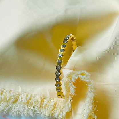 Maelle Hex Stone Kada Baby Size