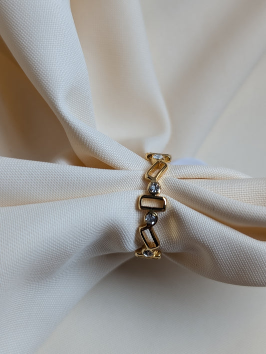 Rec Stone Ring Dainty