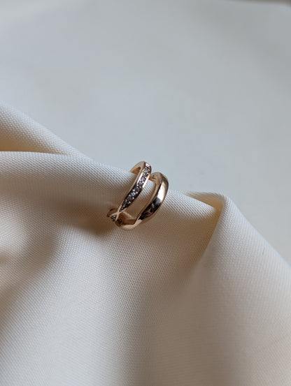 Iora 2 Line Stone Cuff