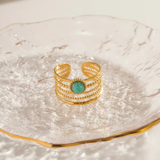 Teal Whisper Ring