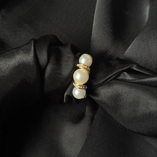 Pearl Spiral Ring