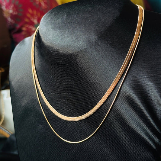 2 Layer Rose Gold Chain