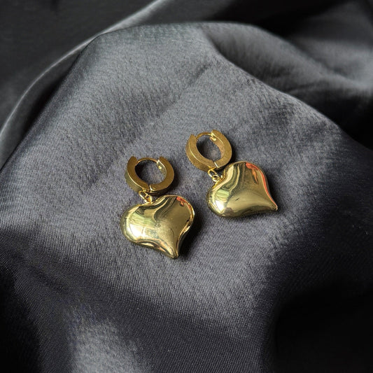 Heart Drop Earrings