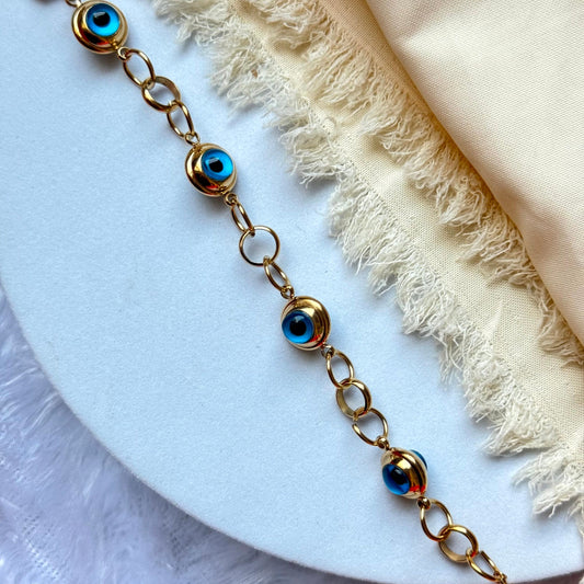 Evil eye ball bracelet