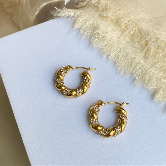 Aurora Twist Hoops