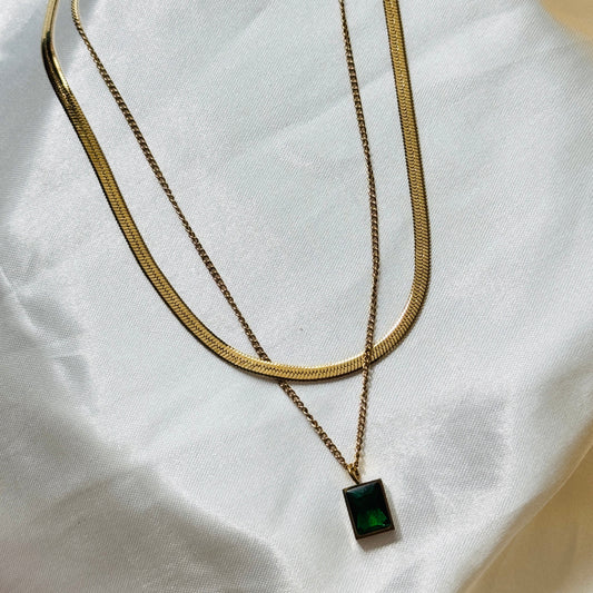 2 Layer Emerald Chain
