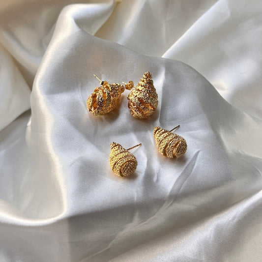 Tear Drop Spiral Earrings