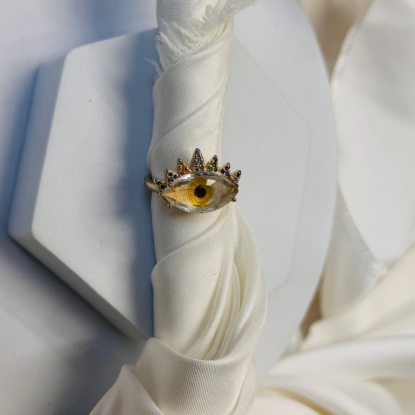 Evil Eye Quantum Glow Ring
