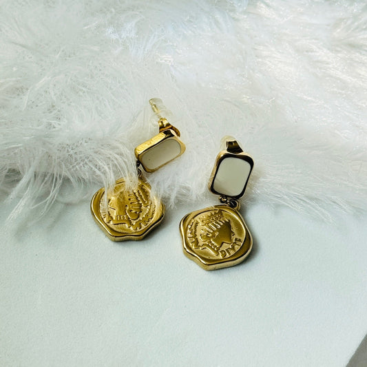 White Queen Earrings