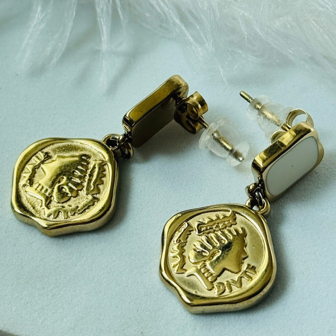 White Queen Earrings