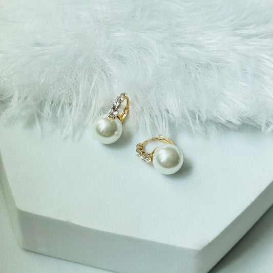 Angelic Pearl Charm Earrings
