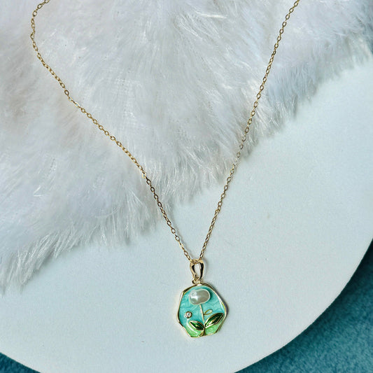 Sky Flower Pearl Chain